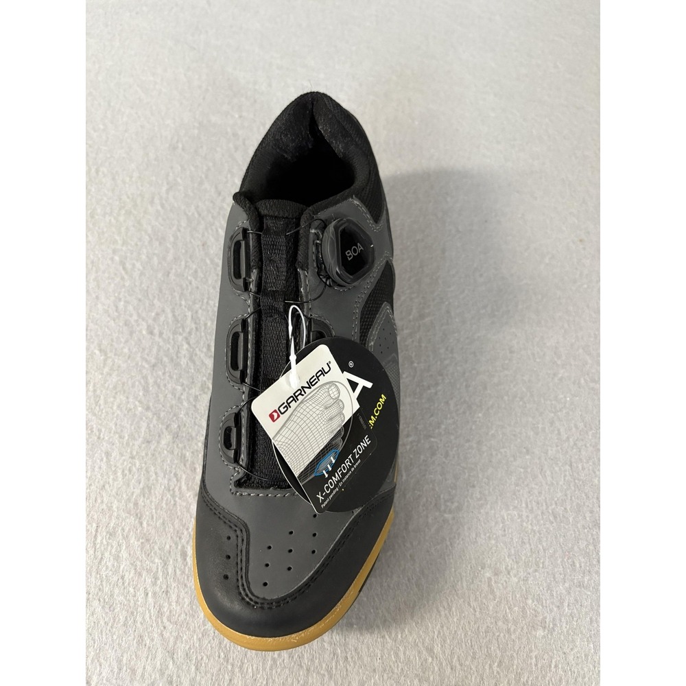 Garneau Cycling Left Shoe Size 39 Black BOA X-Comfort Zone SPD MTB Bike Shoe New